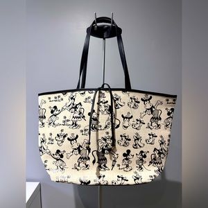 Disney H&M Minnie Mouse  x Clarabelle Cow collaboration tote bag